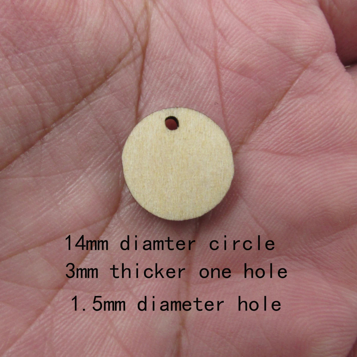 10 Pcs Unfinished Blank Wooden Geometric Circle Round Shape Cutout Plywood Connector Jewelry Finding Supplies For Earrings