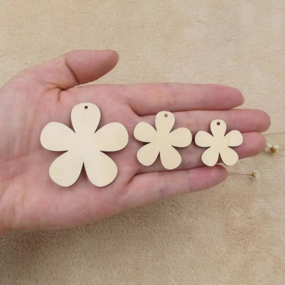 10pcs Unfinished Wooden Sunflower Earring, Blank Plywood, Cutouts for Jewelry Making, DIY Earrings