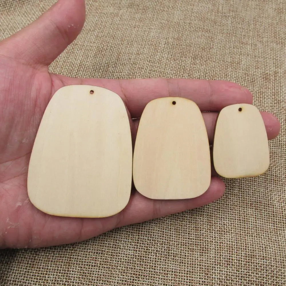 10pcs Unfinished Wood Column Fan Earring Blank Shapes Jewelry  Jewel Base For DIY Painting Project Craft