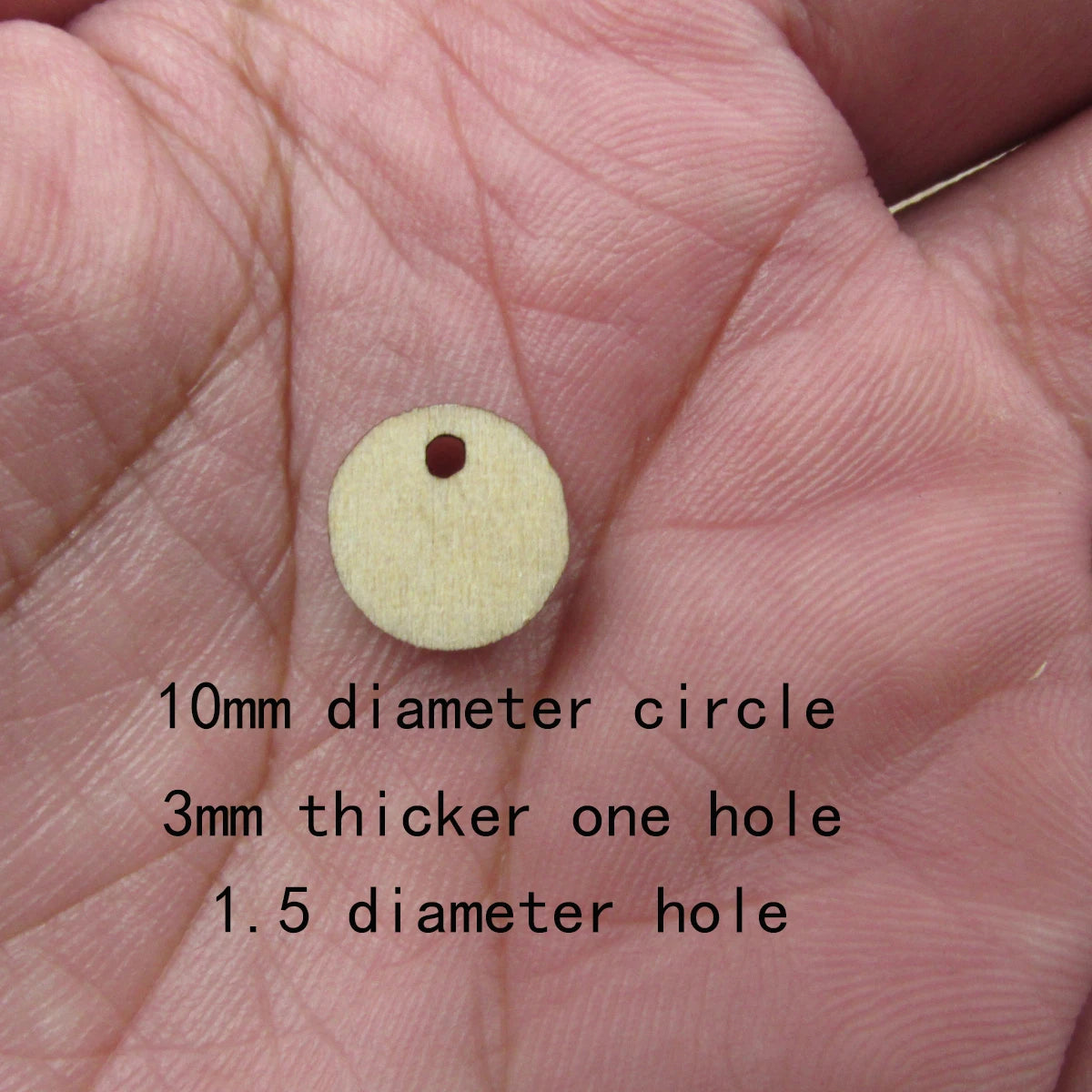 10 Pcs Unfinished Blank Wooden Geometric Circle Round Shape Cutout Plywood Connector Jewelry Finding Supplies For Earrings