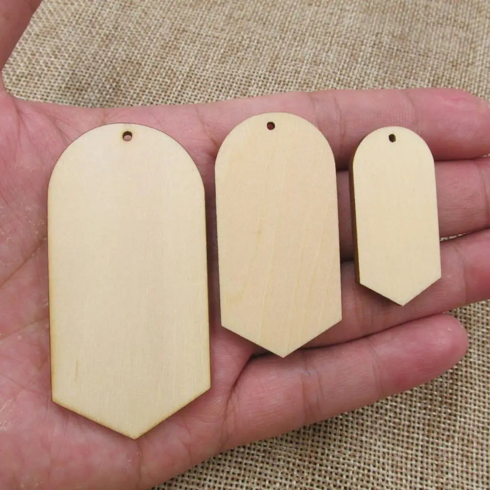10pcs Unfinished Blank Geometric Hexagon Earring Wood Shape Cutouts Plywood for DIY Jewelry Project Making