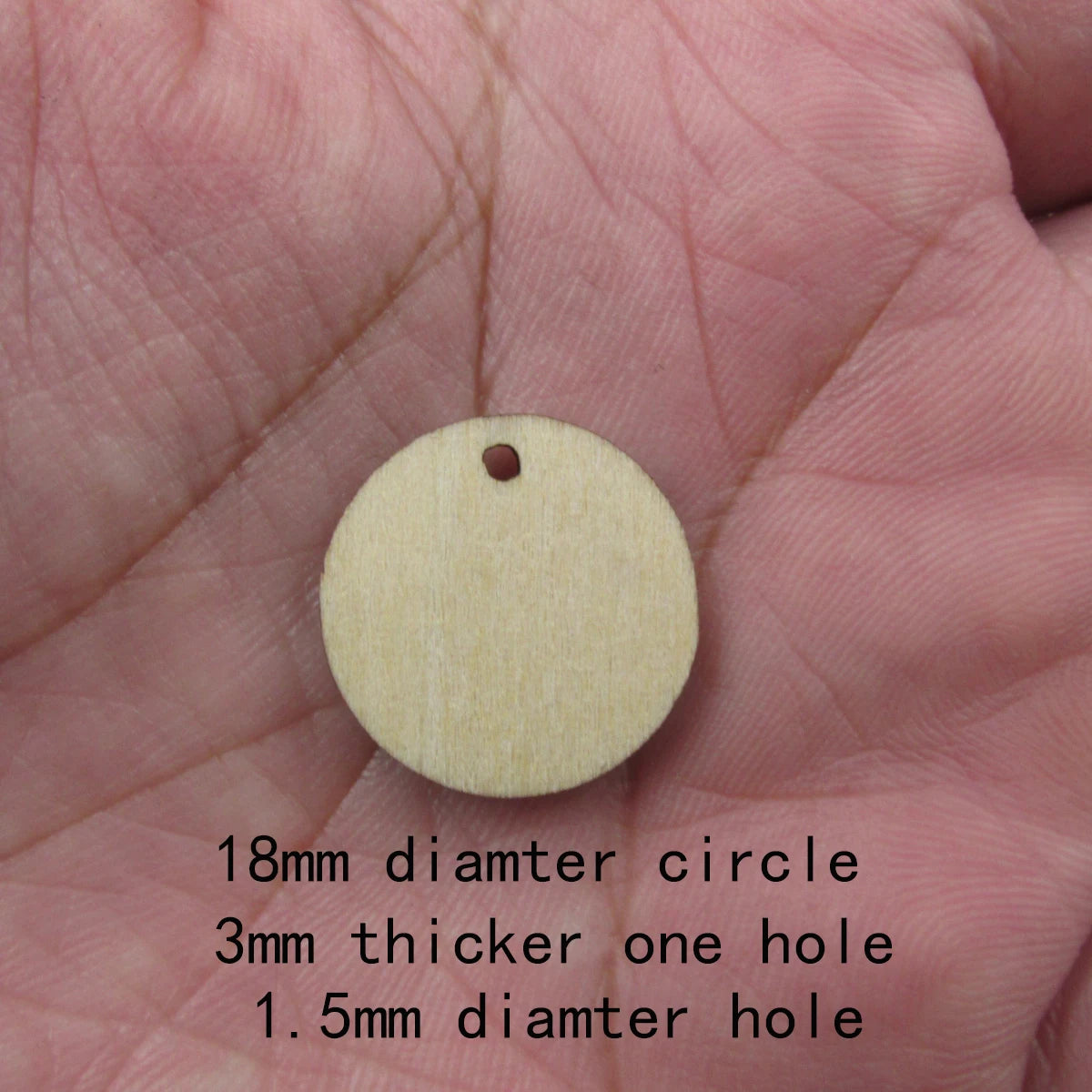 10 Pcs Unfinished Blank Wooden Geometric Circle Round Shape Cutout Plywood Connector Jewelry Finding Supplies For Earrings