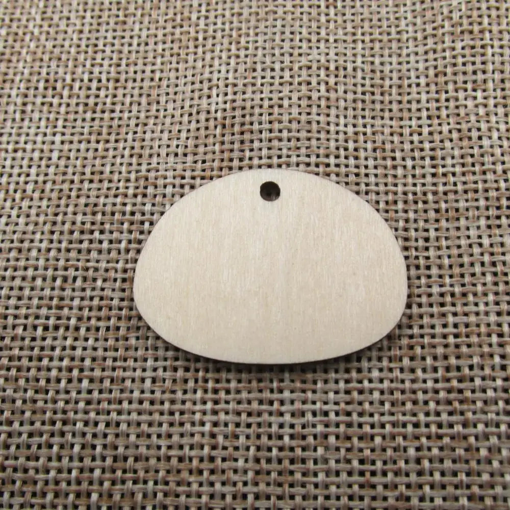 10pcs Unfinished Wood Earrings Blanks, Stone and Guitar Pick Shape, Cutouts Plywood for DIY Crafts, Jewel Base Making