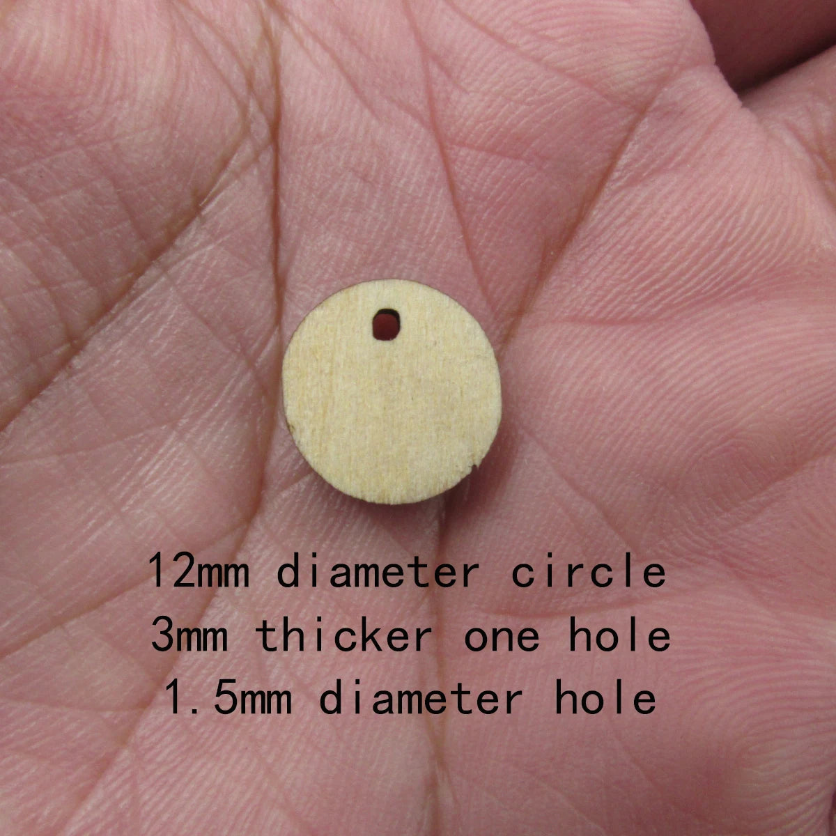 10 Pcs Unfinished Blank Wooden Geometric Circle Round Shape Cutout Plywood Connector Jewelry Finding Supplies For Earrings