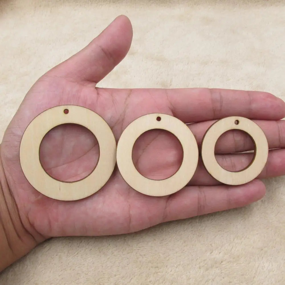 Unfinished Wooden Earrings, Blank Circle, Oval Wood Drop, Dangle Ear Rings for Jewelry, DIY Craft Making Supplies