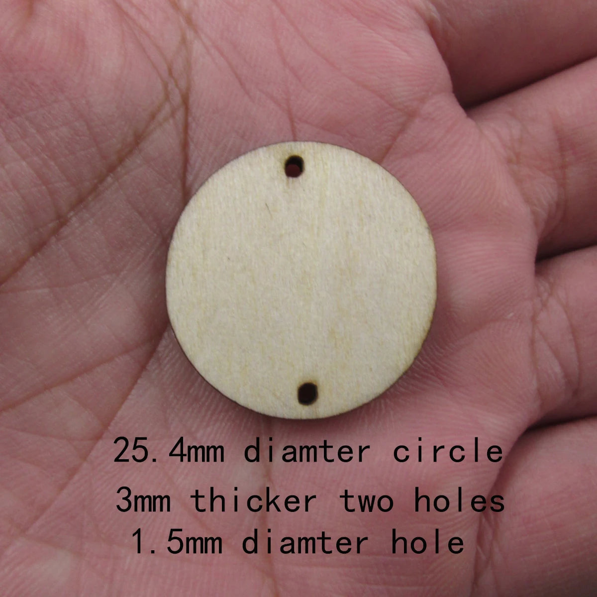 10 Pcs Unfinished Blank Wooden Geometric Circle Round Shape Cutout Plywood Connector Jewelry Finding Supplies For Earrings