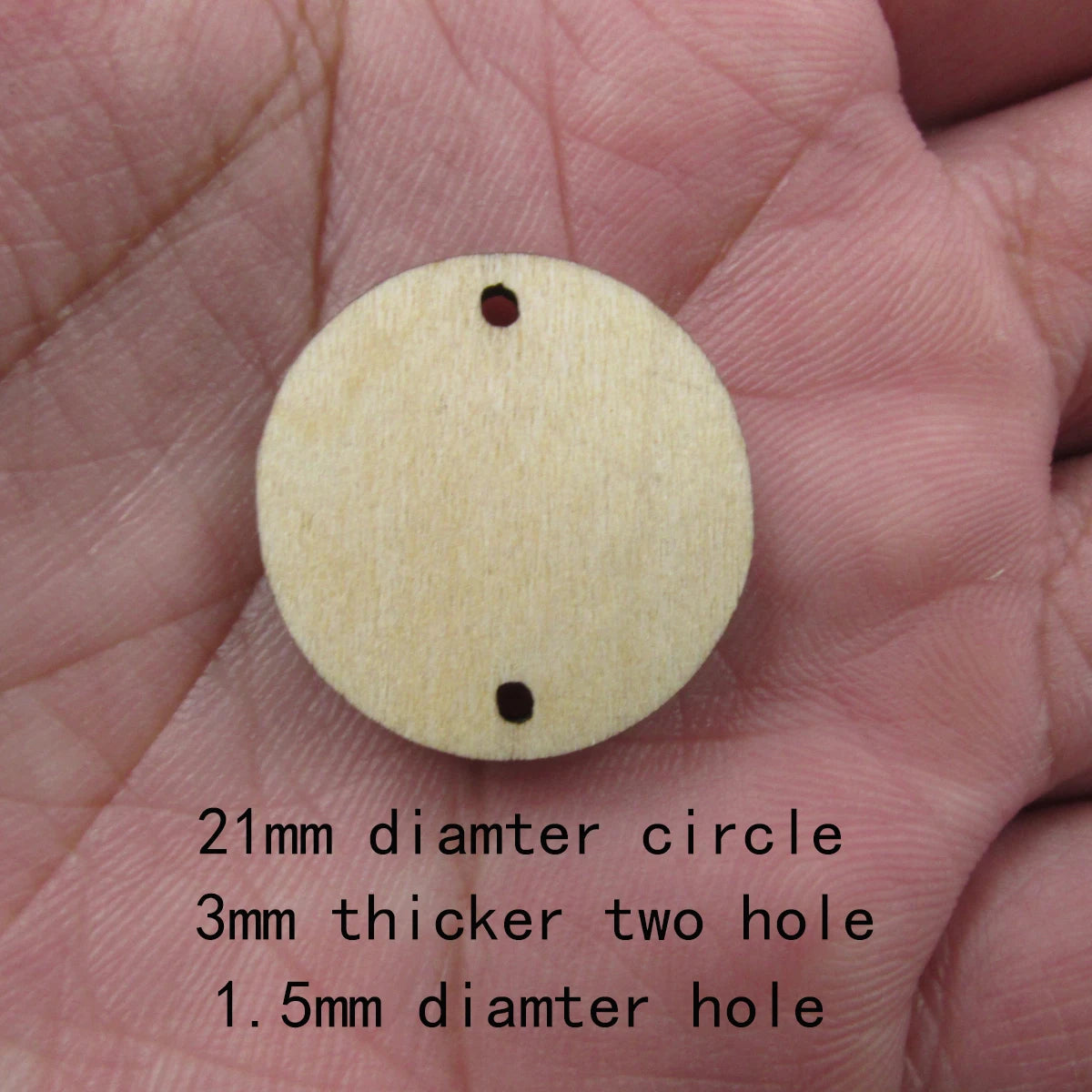 10 Pcs Unfinished Blank Wooden Geometric Circle Round Shape Cutout Plywood Connector Jewelry Finding Supplies For Earrings