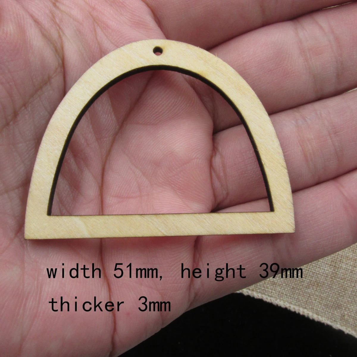 10pcs Unfinished Wood Blanks Rainbow Heart Football Window Macrame DIY Earrings Parts Findings Accessories Supplies