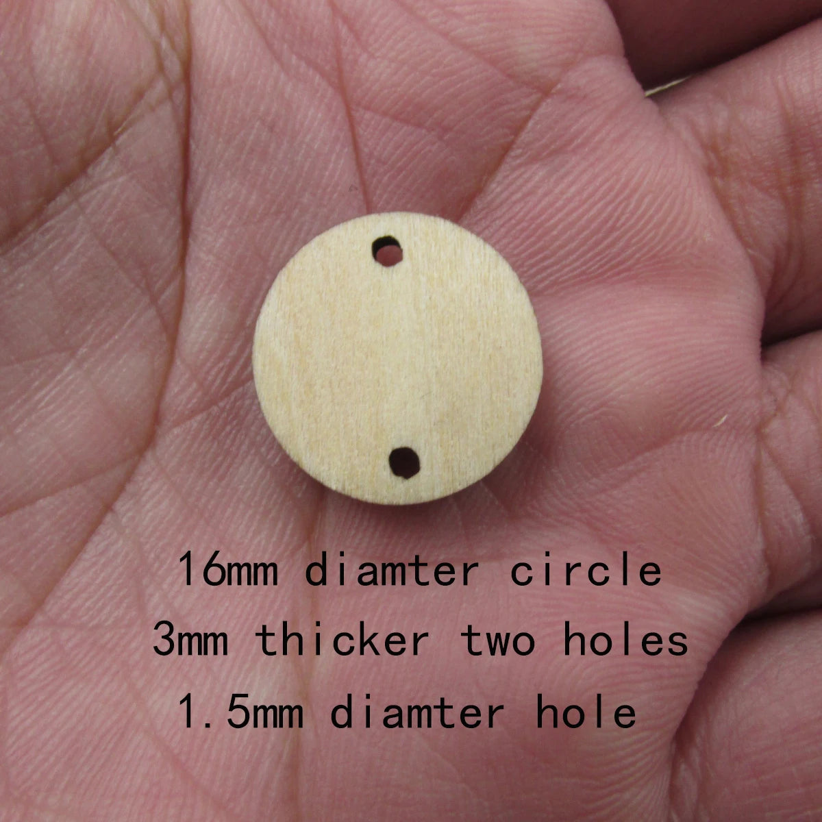 10 Pcs Unfinished Blank Wooden Geometric Circle Round Shape Cutout Plywood Connector Jewelry Finding Supplies For Earrings