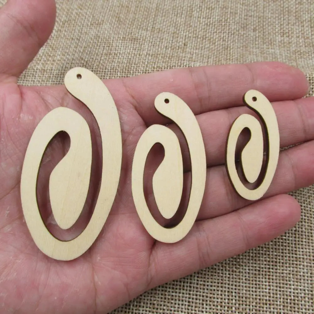 10pcs Unfinished Snake Sign Money Wood Shapes Plywood, Blank Cutouts for Jewelry, Earrings, Jewel Base Making