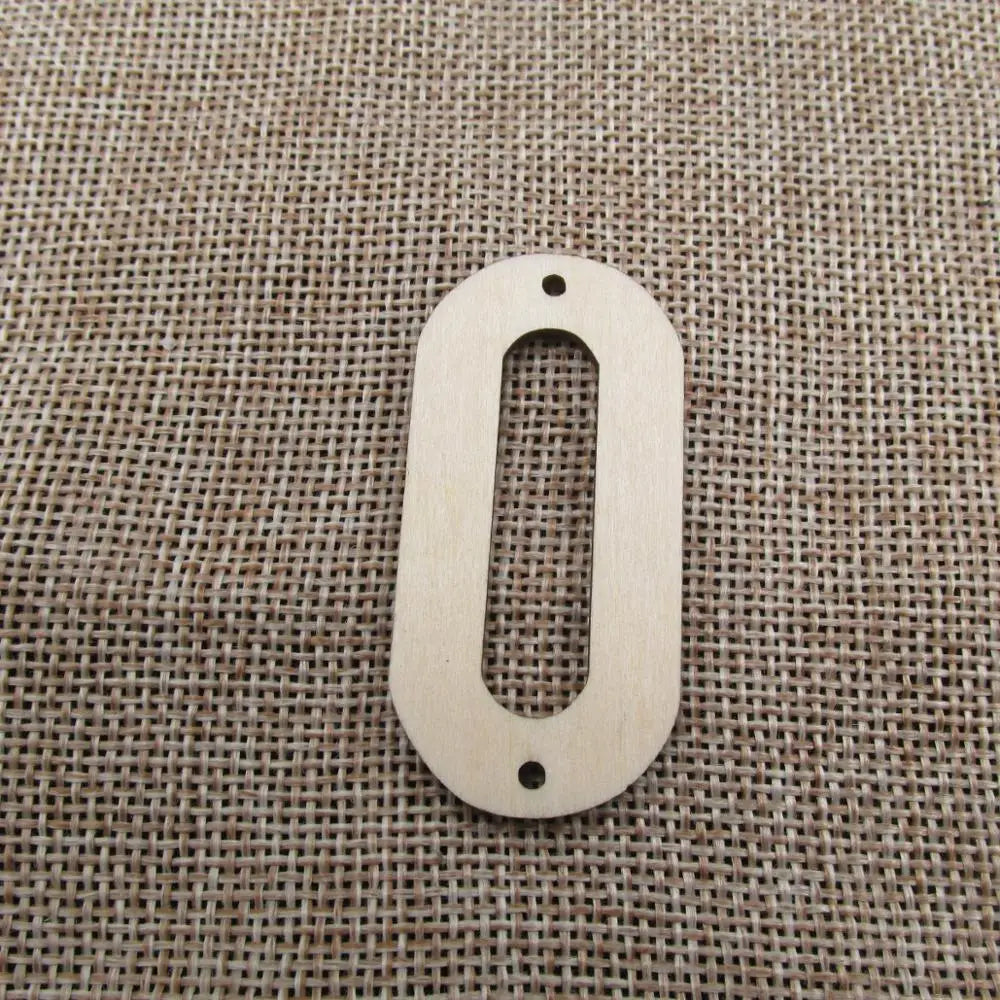 10Pcs Unfinished Oval Wooden Earrings Blanks, O U Wooden Shape, Cutouts Plywood for DIY Crafts, Jewel Base Making