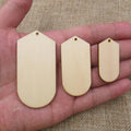 10pcs Unfinished Blank Geometric Hexagon Earring Wood Shape Cutouts Plywood for DIY Jewelry Project Making