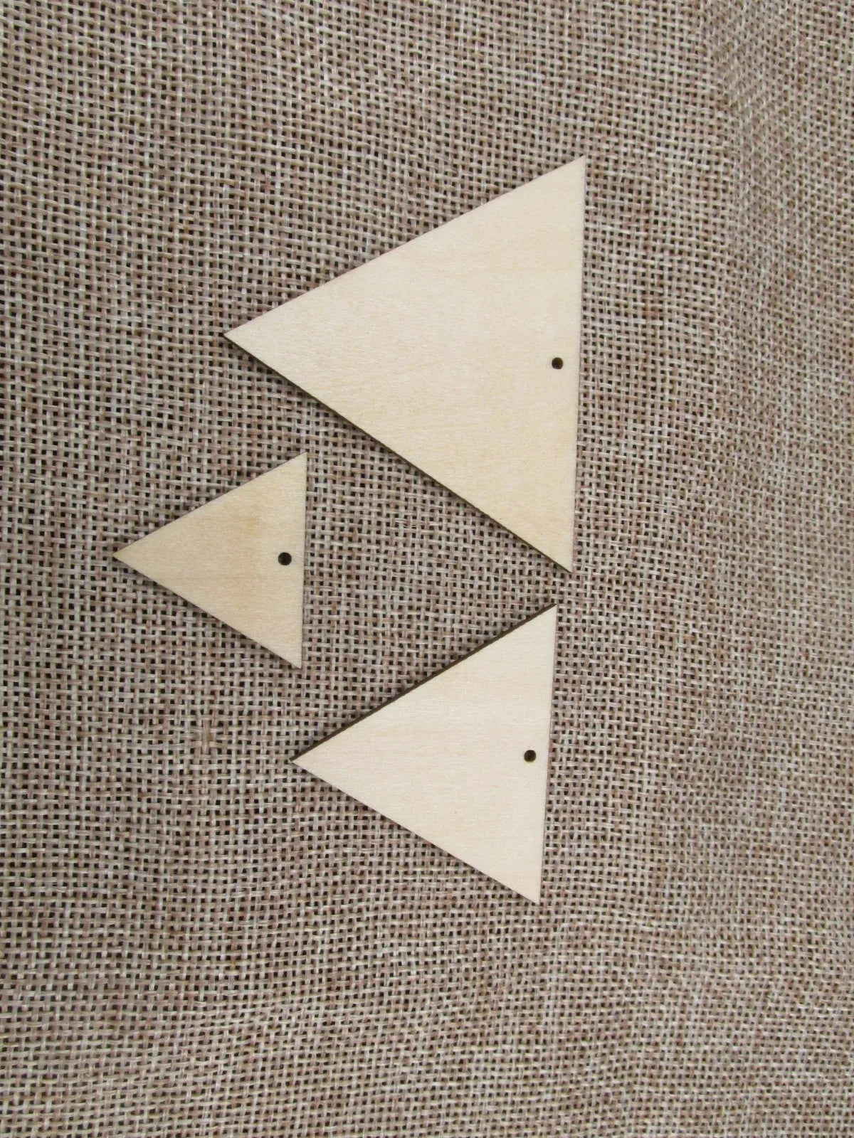 Unfinished Wood Blank Geometric Classic Triangle Shape Earring Pendant Jewelry Finding For DIY Project Making Kit