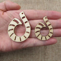 10pcs Unfinished Blank Geometric Wood Shape Cutout Wooden Charm Earring, DIY Dangle Earring, Jewelry Making Supplies