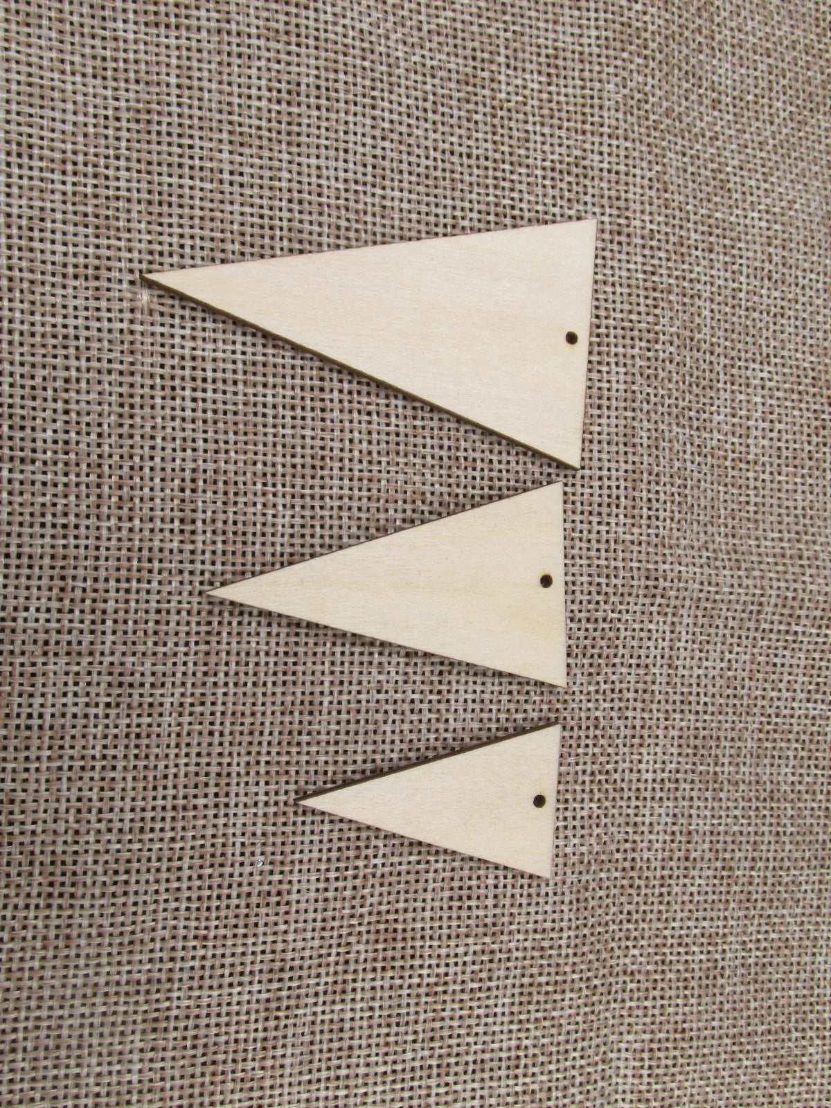 Unfinished Wood Blank Geometric Classic Triangle Shape Earring Pendant Jewelry Finding For DIY Project Making Kit