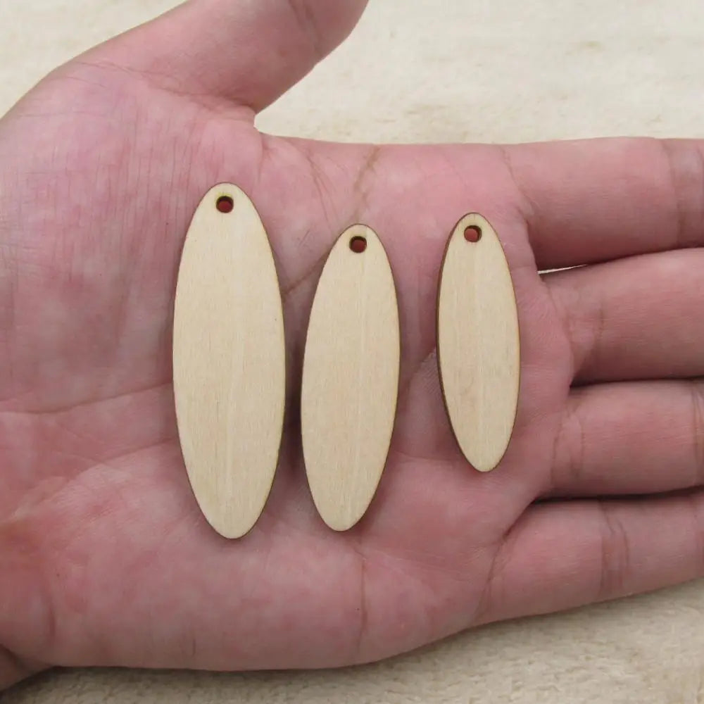 Unfinished Wooden Earrings, Blank Circle, Oval Wood Drop, Dangle Ear Rings for Jewelry, DIY Craft Making Supplies