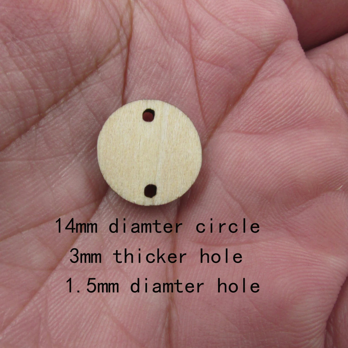 10 Pcs Unfinished Blank Wooden Geometric Circle Round Shape Cutout Plywood Connector Jewelry Finding Supplies For Earrings
