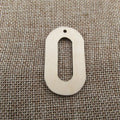 10Pcs Unfinished Oval Wooden Earrings Blanks, O U Wooden Shape, Cutouts Plywood for DIY Crafts, Jewel Base Making