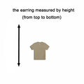 10pcs Multiple Size Unfinished Wooden Blanks T-Shirt Cutout Shape Dangle Earring For Jewelry Supplier