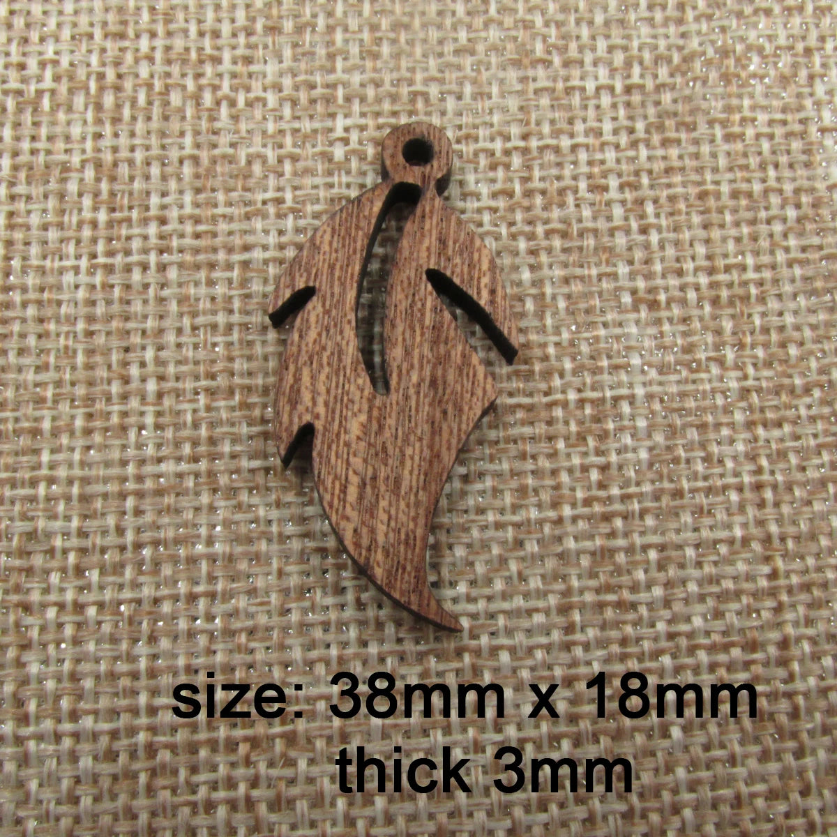 6pcs Unfinished Wood Leaf Charms Earring Wooden Feather Pendants For Jewelry Making DIY Handmade Craft