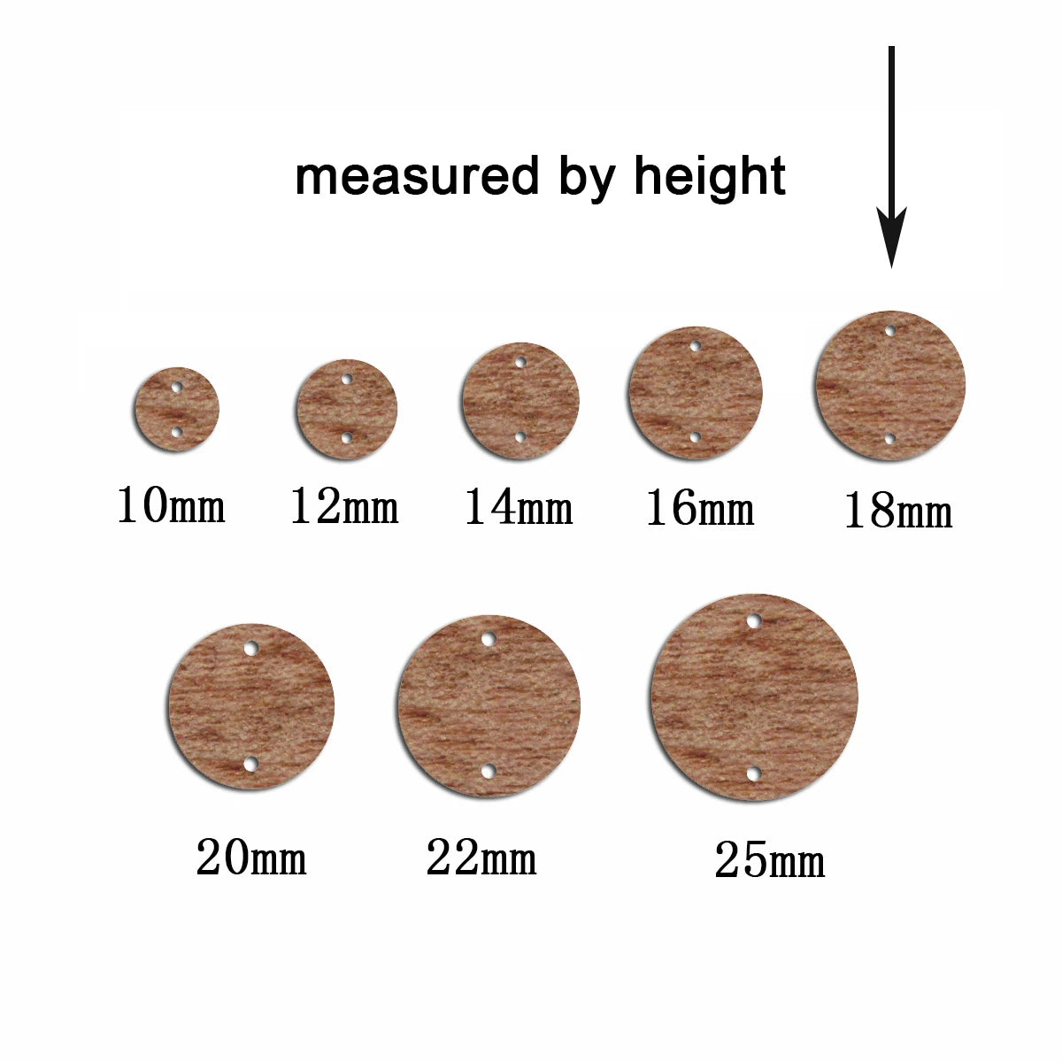6pcs Unfinished Blank Wooden Geometric Circle Round Earring Connector Pendant for Jewelry Making DIY Crafting