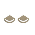 10pcs Unfinished Wood Blanks Fan Shape Macrame Accessories Earring Part Findings Wholesale For DIY Jewelry Making