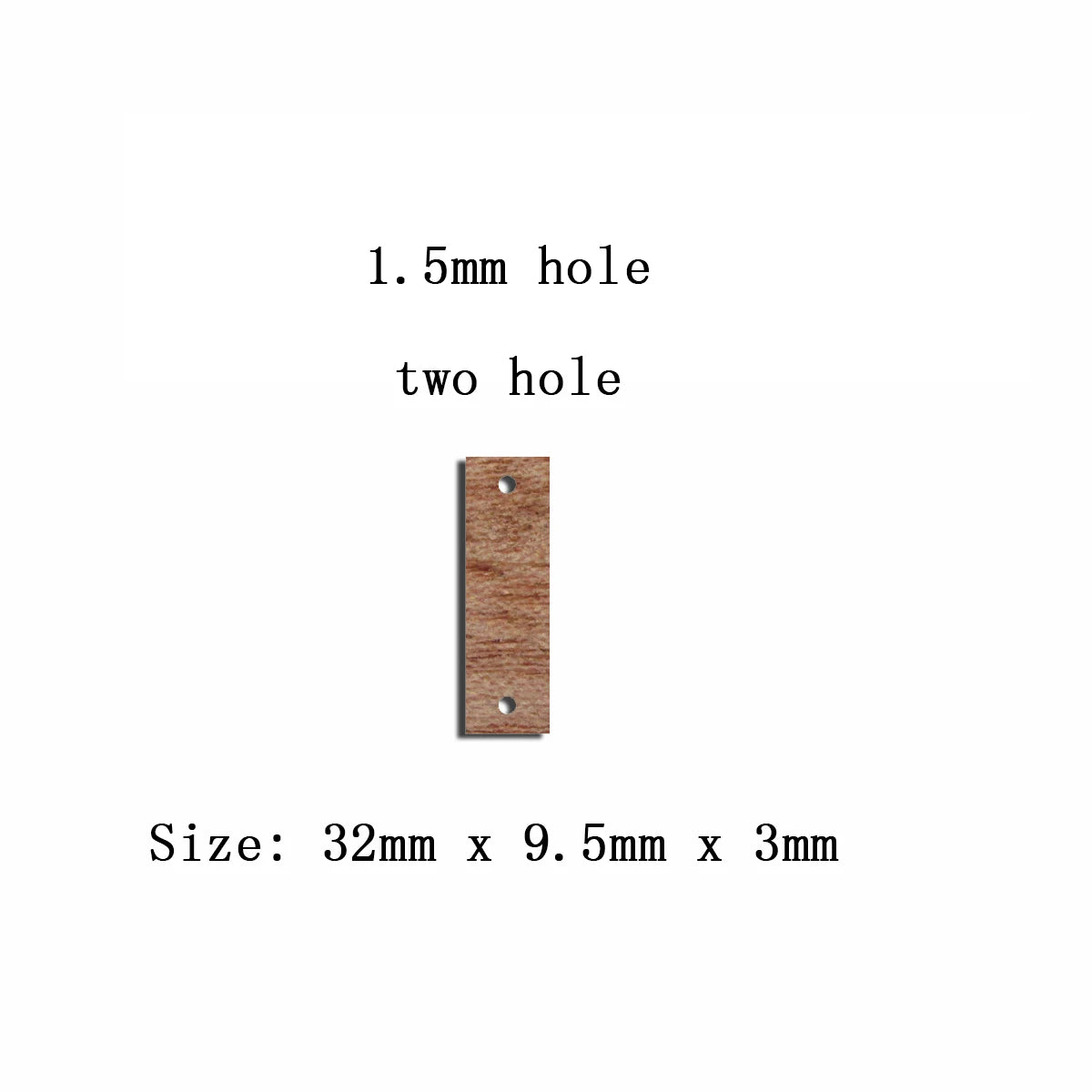 6pcs Unfinished Blank Wooden Long Rectangle Bar Charms Connector Pendant for Women Female Jewelry Making DIY Crafting