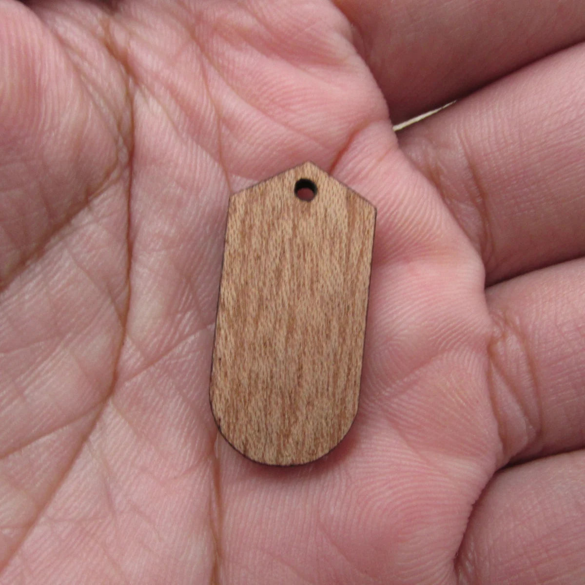 6 Pcs Unfinished Blank Wooden Oval Diamond Wood Connector Shape Cutout For Necklace Earring Pendant DIY Making Jewelry
