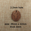 6pcs Unfinished Blank Wood Lotus Flower Leaf Head Wooden Charms Pendants Earrings Lotus Necklace For DIY Jewelry Making