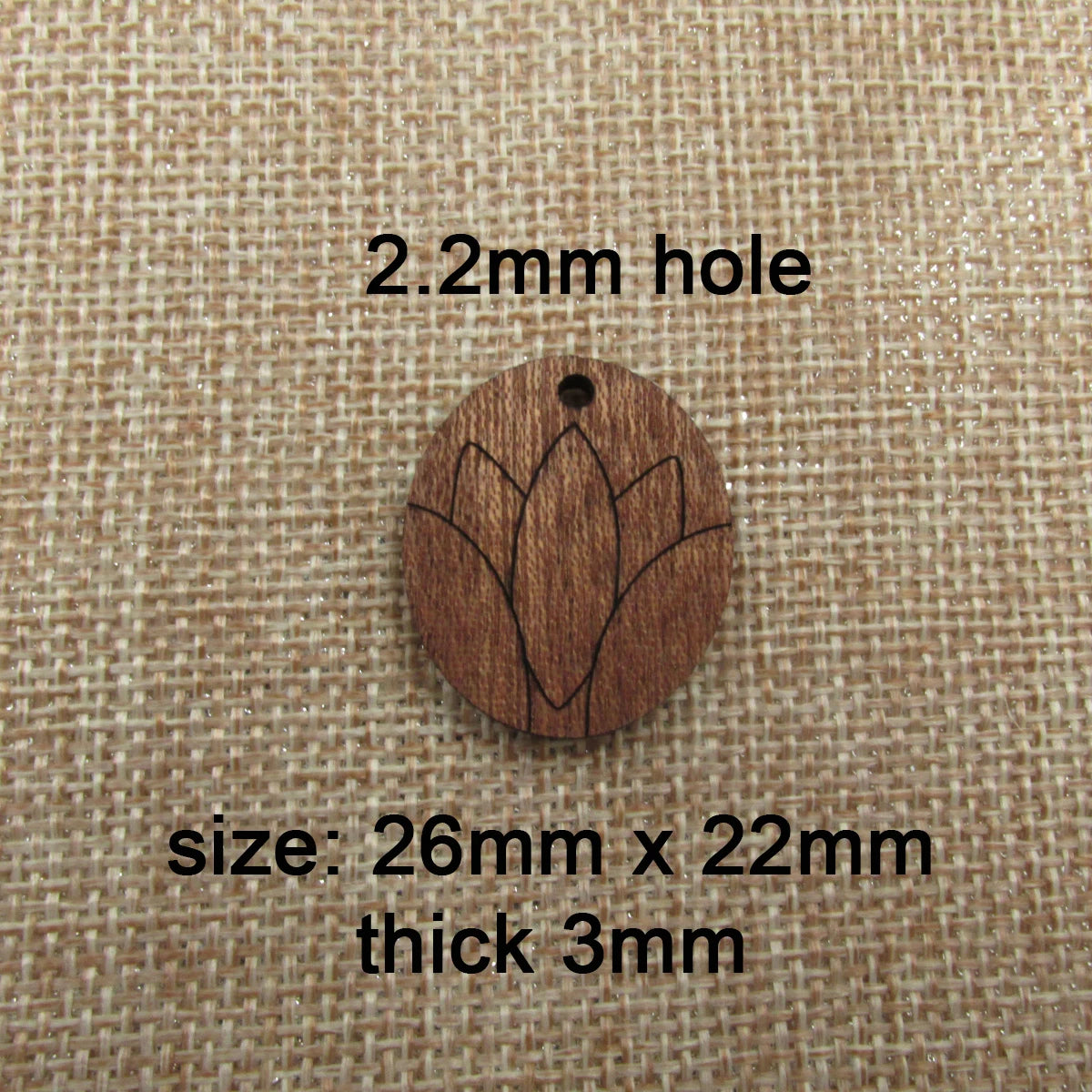 6pcs Unfinished Blank Wood Lotus Flower Leaf Head Wooden Charms Pendants Earrings Lotus Necklace For DIY Jewelry Making