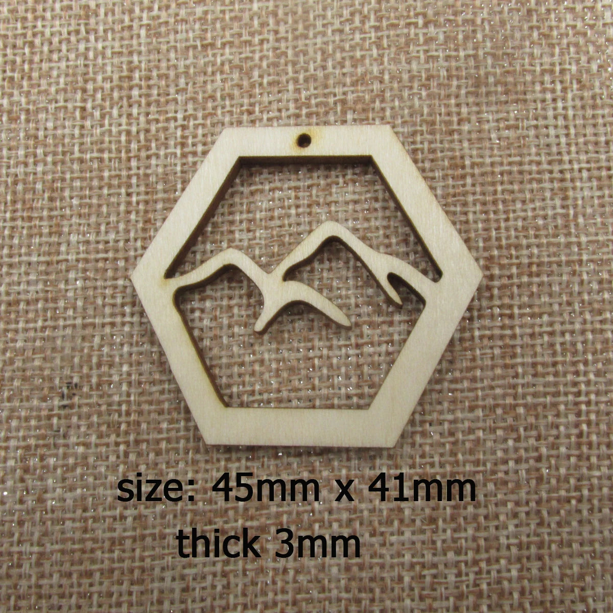 10pcs Unfinished Wood Mountain Hill Jewelry Findings Mountains Earring Hoops  for Macrame DIY Wooden Earring Blanks