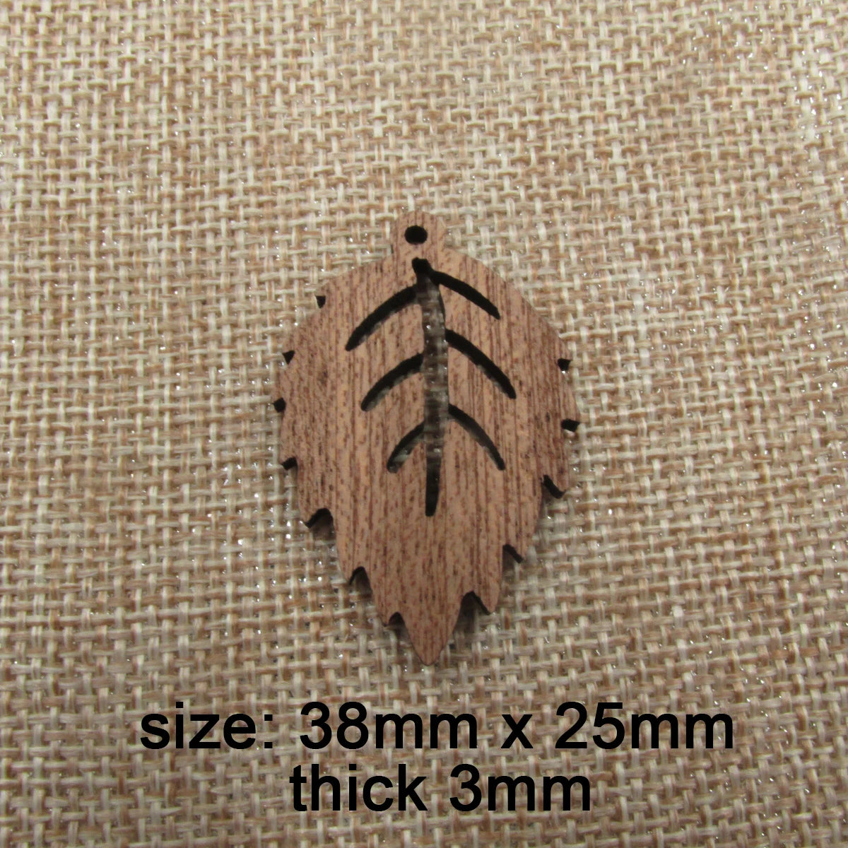6pcs Unfinished Wood Leaf Charms Earring Wooden Feather Pendants For Jewelry Making DIY Handmade Craft