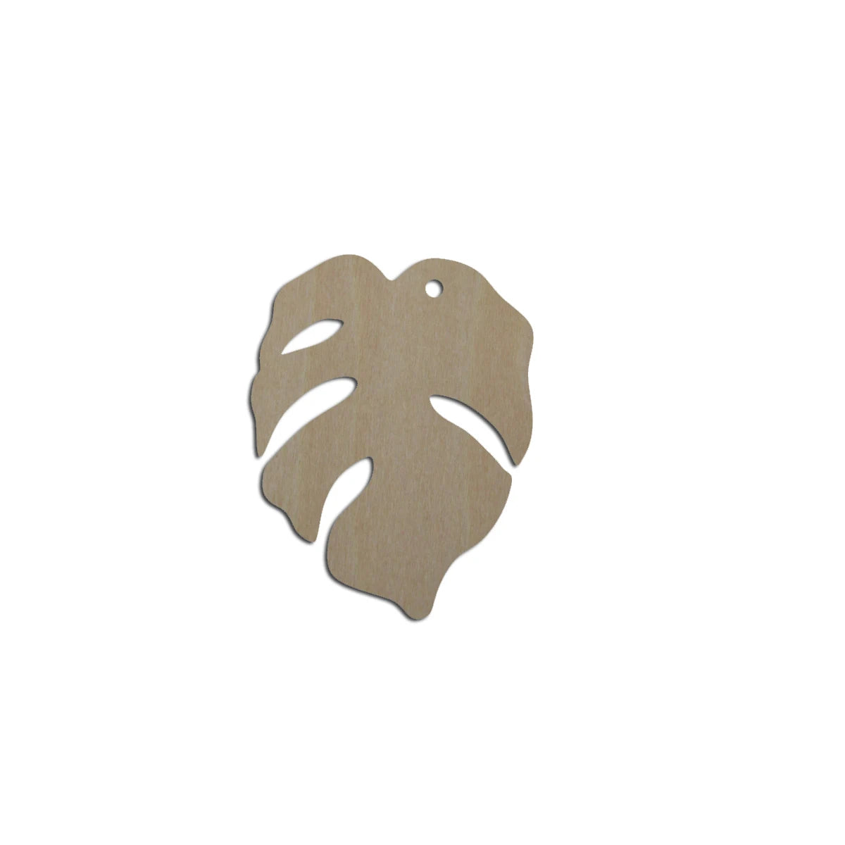 10pcs Laser Cut Unfinished Blank Wood Monstera Leaf Shape Earring Pendant Jewelry Charm Finding For DIY Making Project