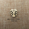 10 Pcs Unfinished Blank Wooden Tropical Leaves Charms Shape Cutout Plywood Connector Jewelry Finding Supplies