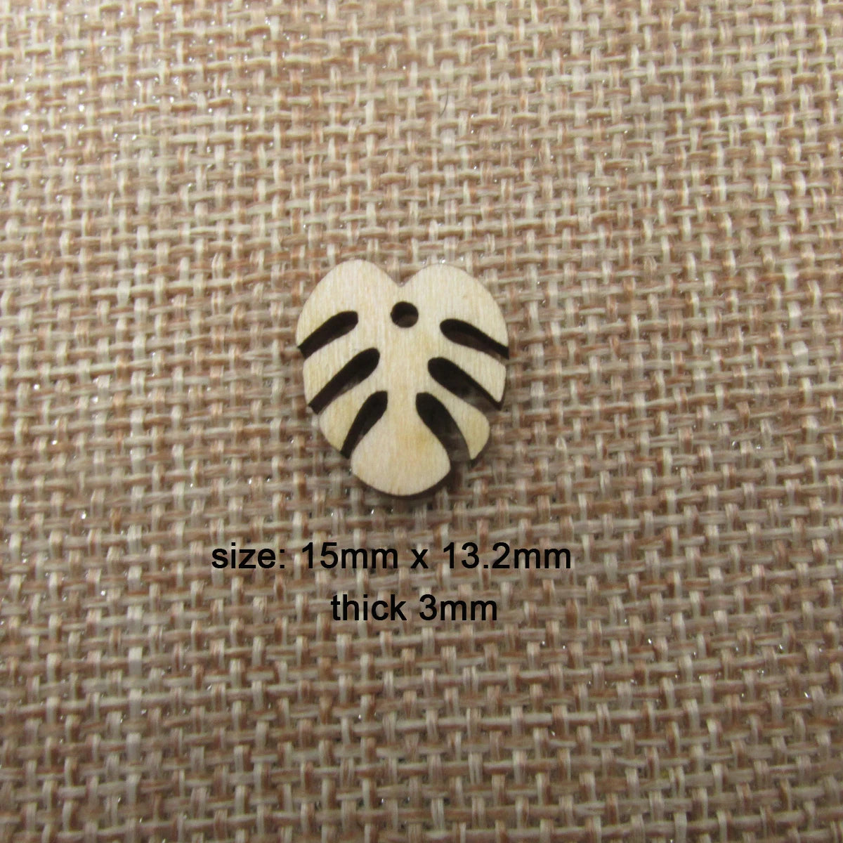 10 Pcs Unfinished Blank Wooden Tropical Leaves Charms Shape Cutout Plywood Connector Jewelry Finding Supplies