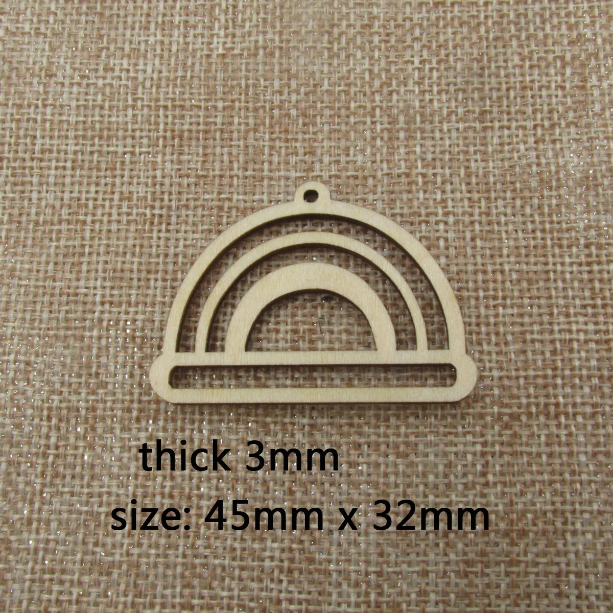 10pcs Unfinished Wood Cloud Macrames Rainbow Shape Cutouts Wooden Macrame For DIY Earrings Findings Jewelry