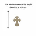 10pcs Multiple Size Unfinished Wooden Blanks Crosses Cutout Shape Dangle Earring For Jewelry Supplier