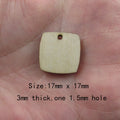 10 Pcs Unfinished Blank Wooden Geometric Petal Trapezoid Shape Cutout Plywood Connector Jewelry Finding Supplies For Earrings