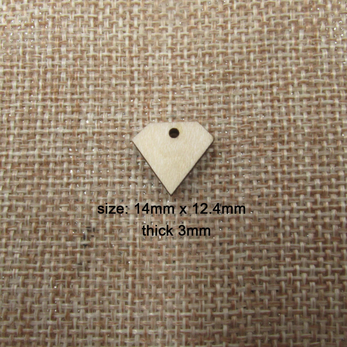 10 Pcs Unfinished Blank Wooden Geometric Diamond Shape Cutout Plywood Connector Jewelry Finding Earring Supplies