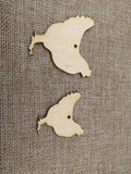 Unfinished Laser Cut Wooden Earrings Blank Pendant Wood Home Animals Chichen Shapes For DIY Jewelry Project Making