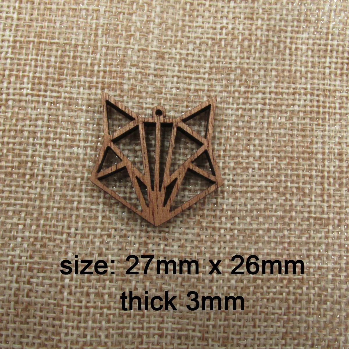 6pcs Unfinished Wooden Fox Charm Jewelry Accessories For Foxes Bracelet Necklace Pendant Craft Supplies Diy Finding