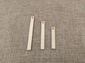 Unfinished Wood Blank Tiny Geometric Long Length Shape Earring Pendant Jewelry Finding For DIY Project Making Kit