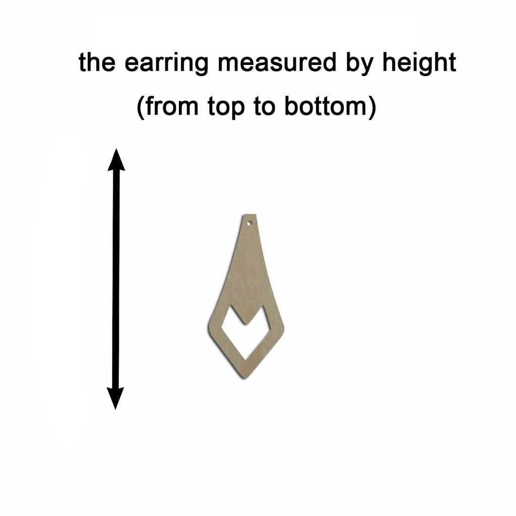 10pcs Unfinished Wood Blank Geometric Small Tie Shape Macrame Earring Pendant Charms For DIY Jewelry Making