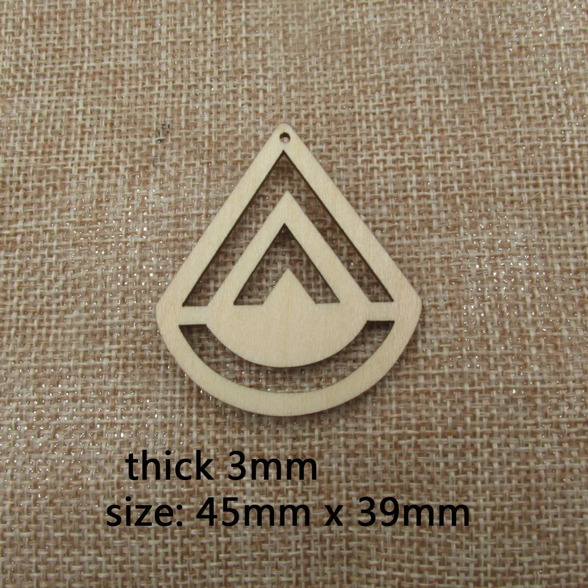 10pcs Unfinished Wood Blanks Macrames Triangle Teardrop Diamond Shape Wooden Macrame For DIY Earrings Findings Jewelry