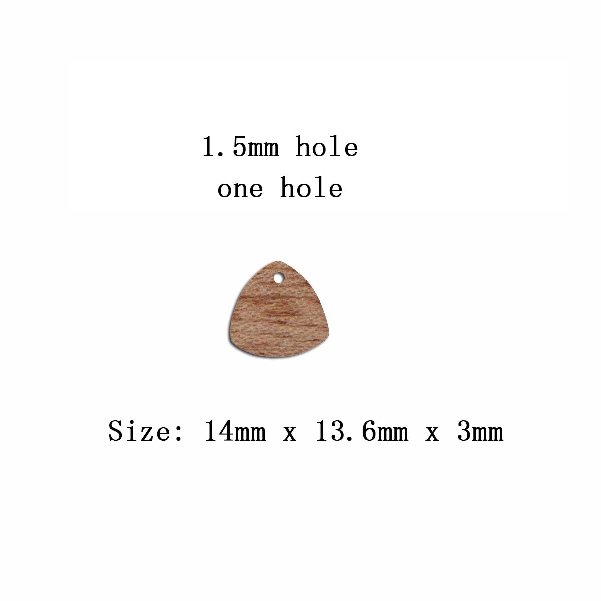 6pcs Unfinished Blank Wooden Geometric Triangle Pendant Stud Earring Connector for Women Female Jewelry Making DIY Crafting