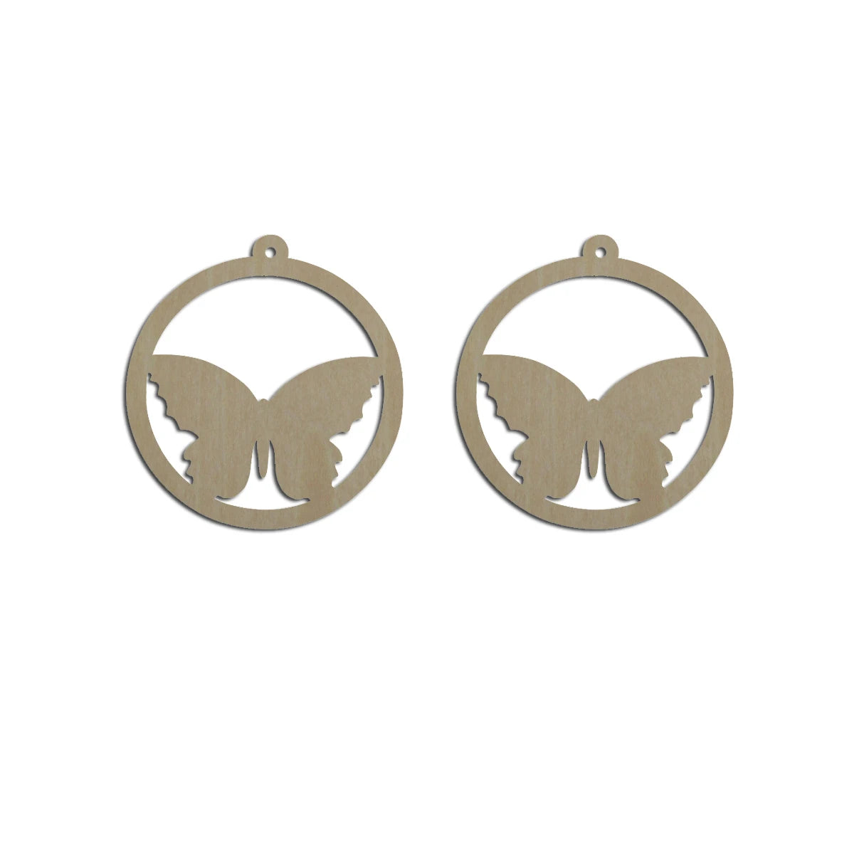 10pcs Unfinished Wood Blanks Butterfly Shape Macrame Earring Part Findings Accessories Wholesale For DIY Jewelry Making