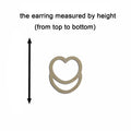 10pcs Unfinished Wood Blank Double Heart Outline Cutout Shape Macrame Earring Pendant Charms For DIY Jewelry Making
