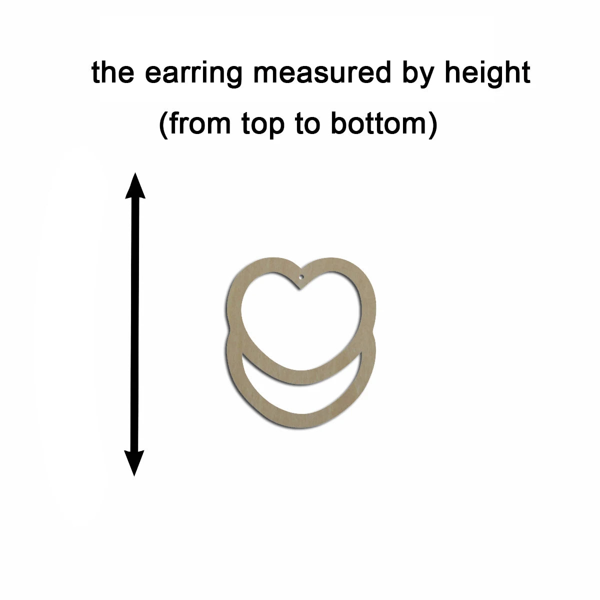 10pcs Unfinished Wood Blank Double Heart Outline Cutout Shape Macrame Earring Pendant Charms For DIY Jewelry Making