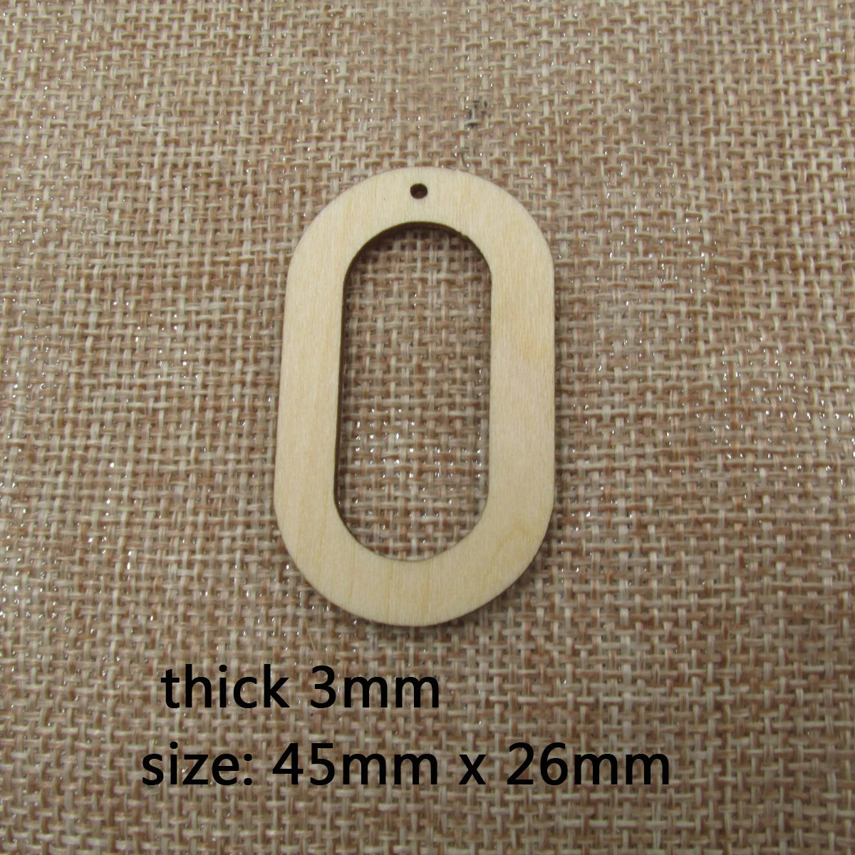 10pcs Unfinished Wooden Blanks Geometric Rectangle Oval Shape Wood Macrame For DIY Earrings Findings Jewelry Supplies