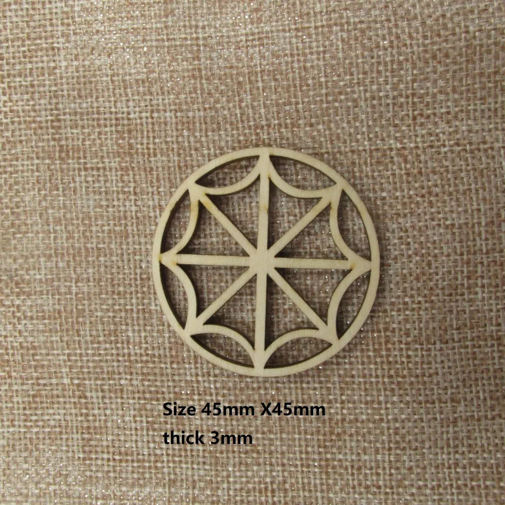 10pcs Unfinished Circle Wood Dollhouse Window Fairy Garden Church Diorama Bird Doll House Windows Crafts Mirror Wall Art
